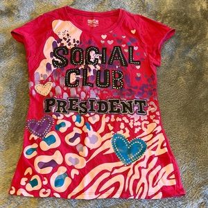 Route 66 girls “Social Club President “ t shirt